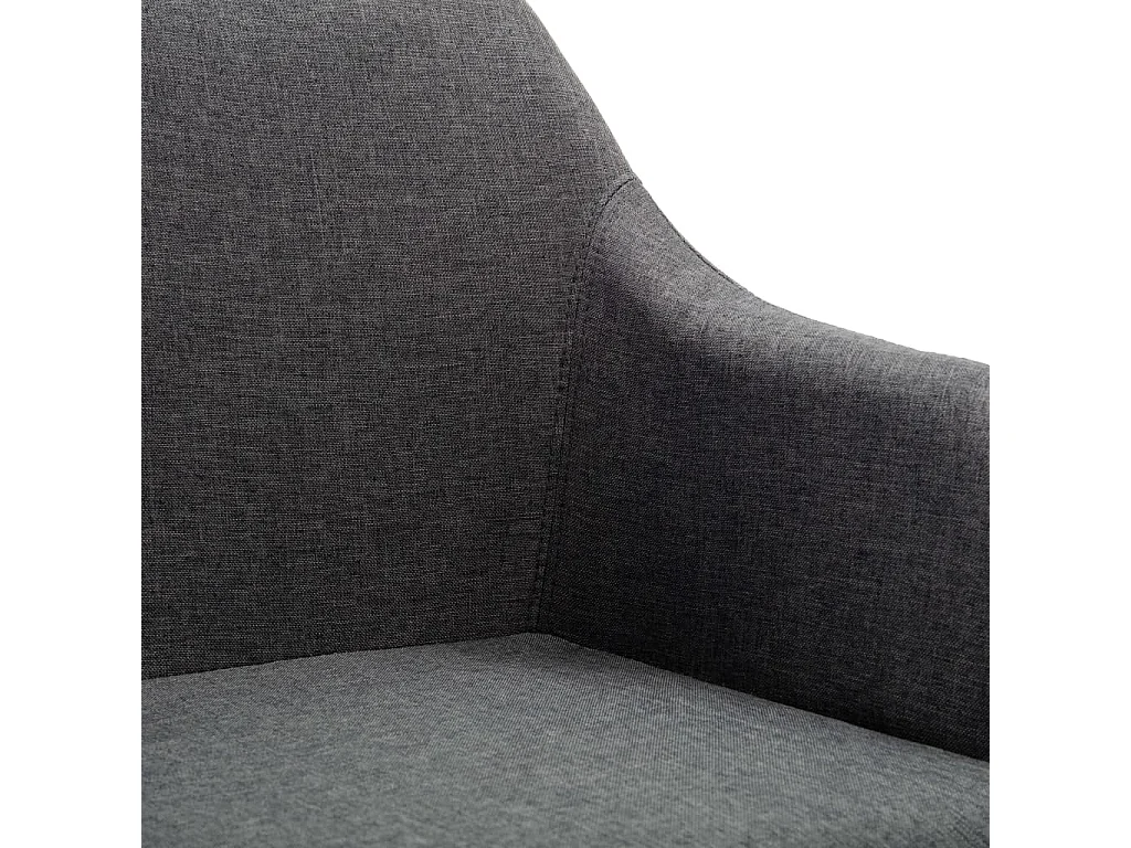 Silla de oficina giratoria tela gris oscuro