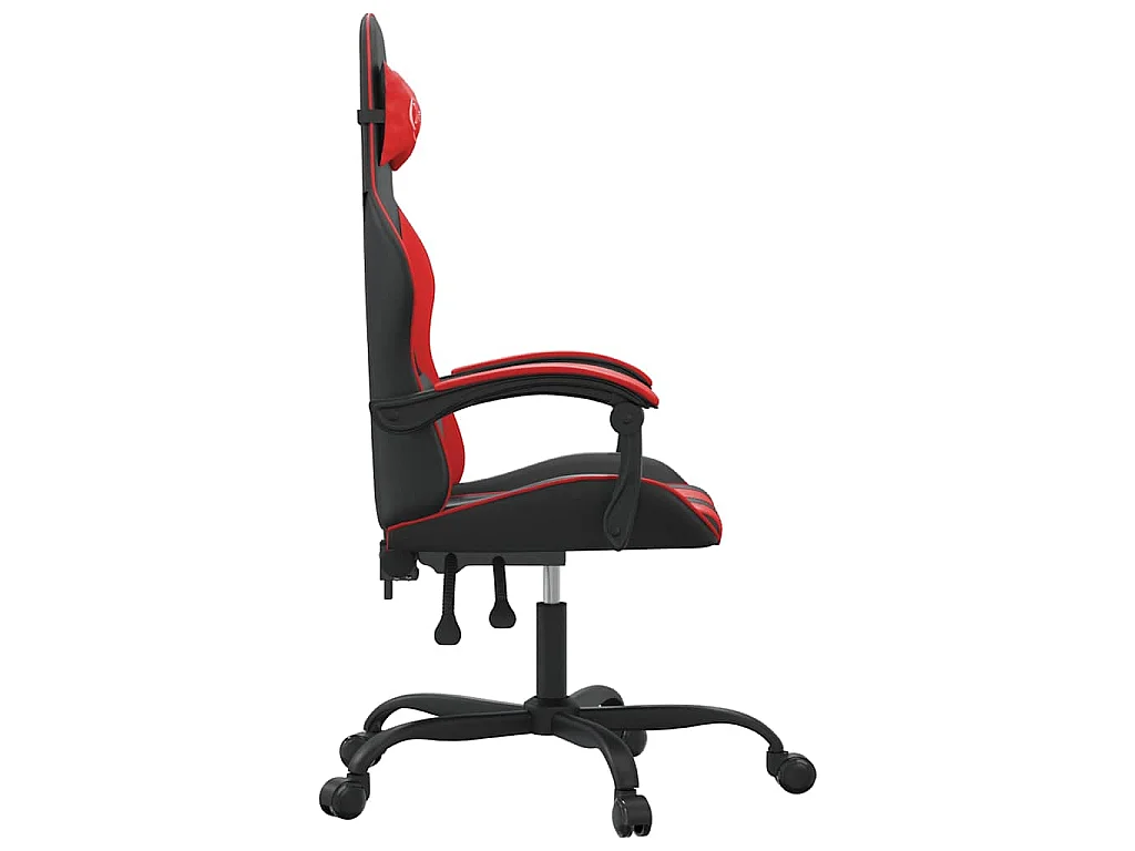 Chaise de jeu Noir et rouge Similicuir