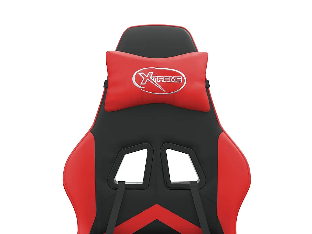 Chaise de jeu Noir et rouge Similicuir