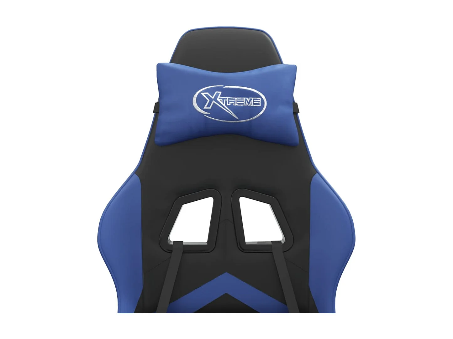 Chaise de jeu Noir et bleu Similicuir