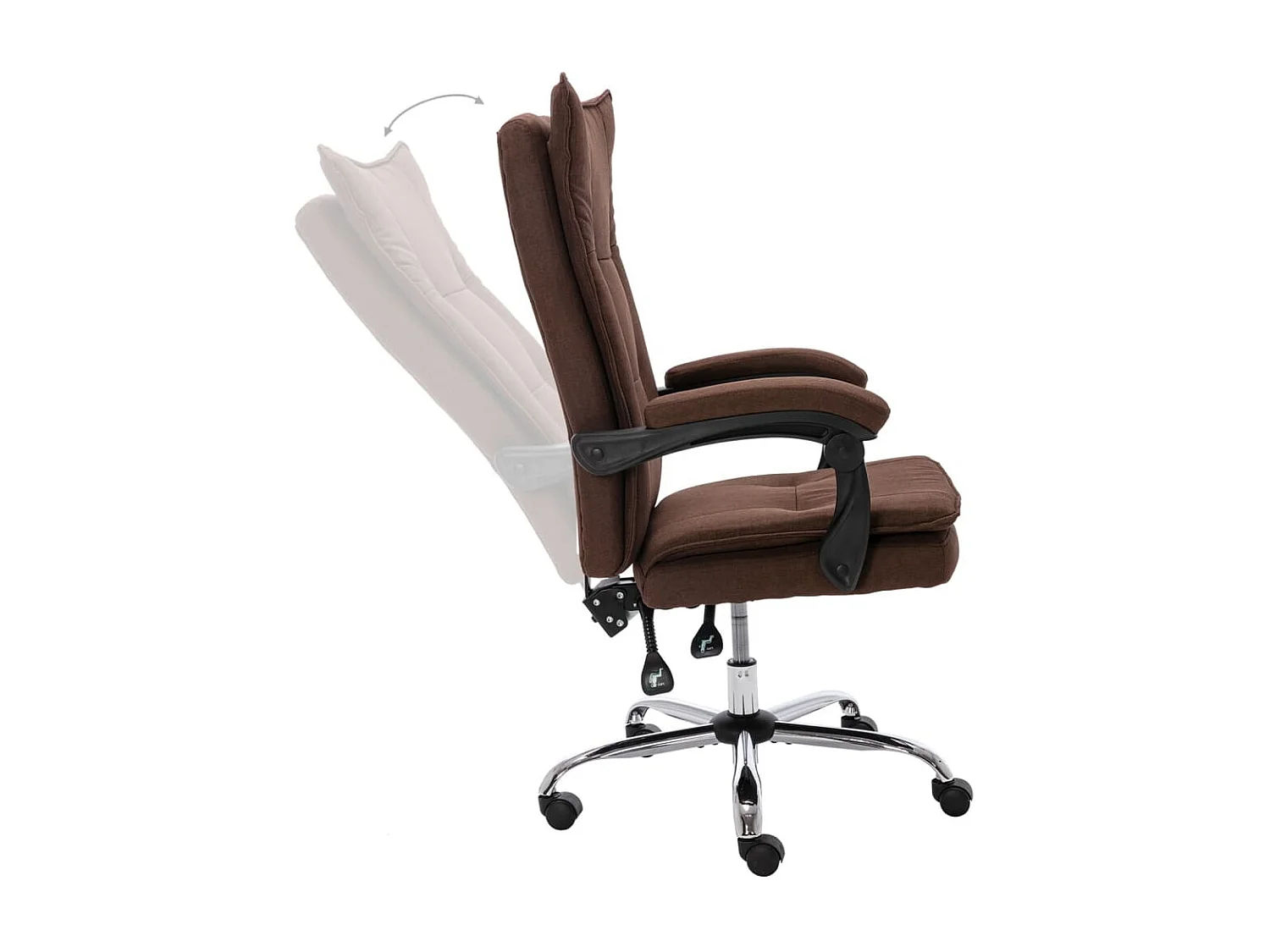 Chaise de bureau Marron Tissu