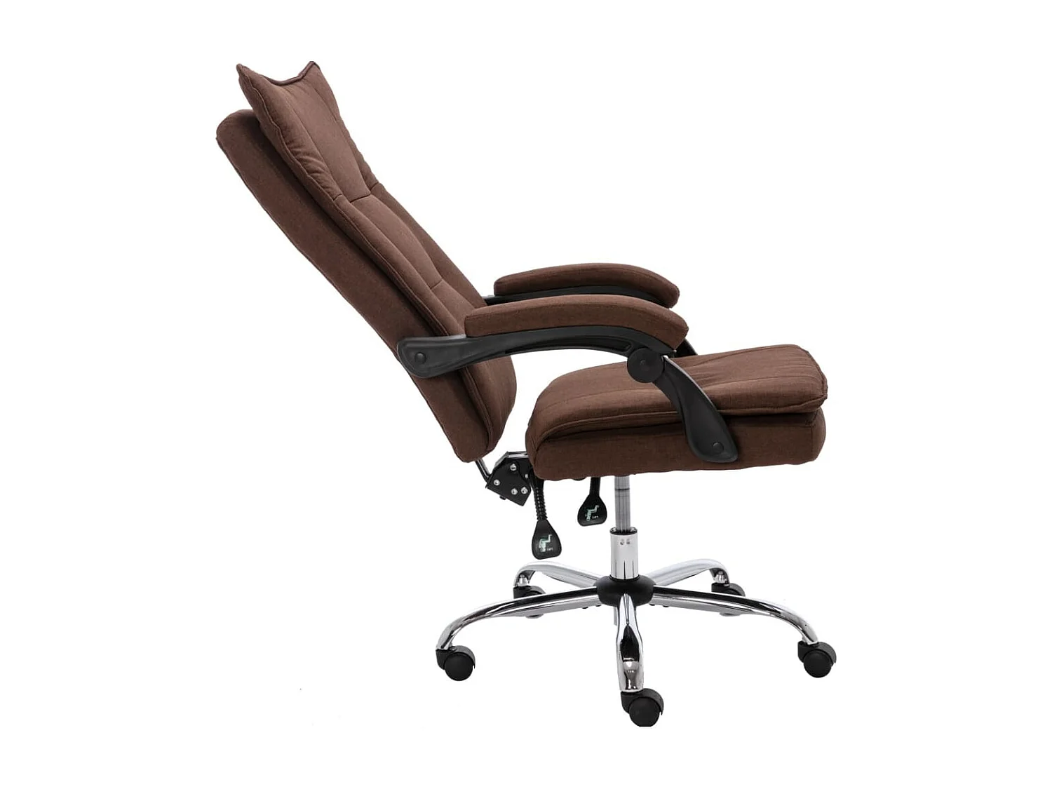 Chaise de bureau Marron Tissu