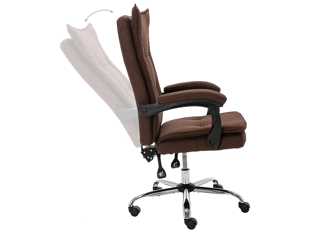 Chaise de bureau Marron Tissu