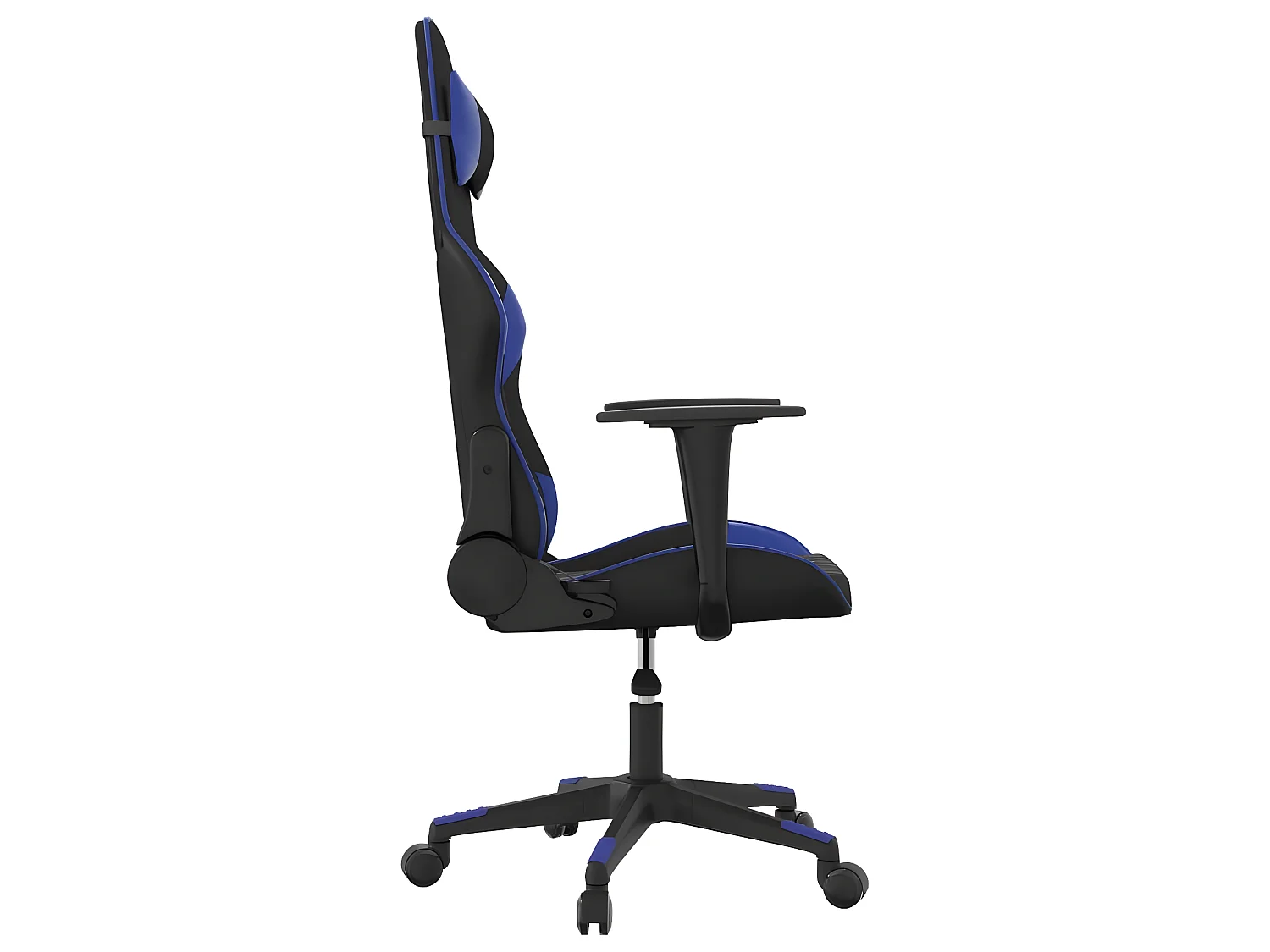 Chaise de jeu Noir et bleu Similicuir