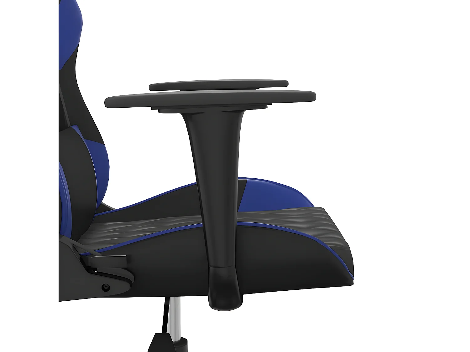 Chaise de jeu Noir et bleu Similicuir