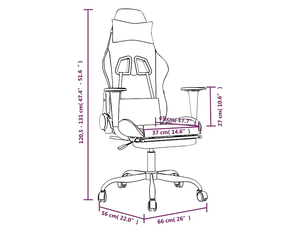 Gaming-Stuhl mit Fußstütze Schwarz und Grün Kunstleder