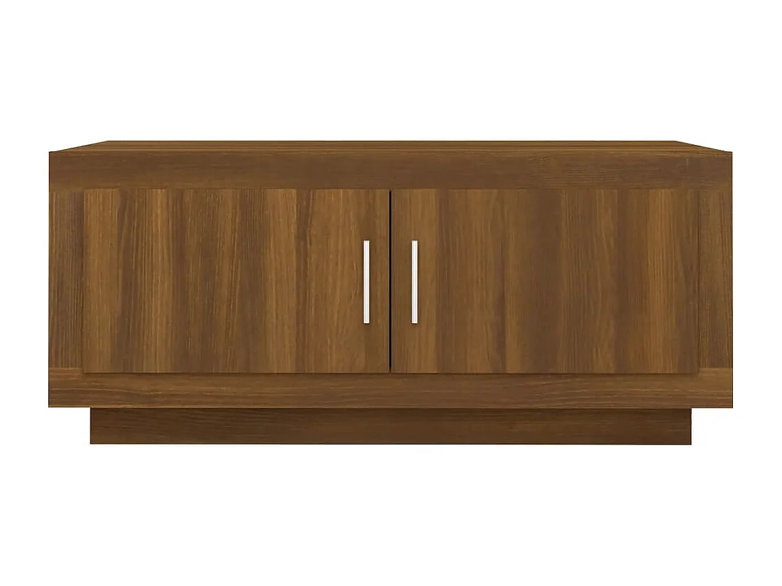 Salontafel 102x50x45 cm bewerkt hout bruin eikenkleur