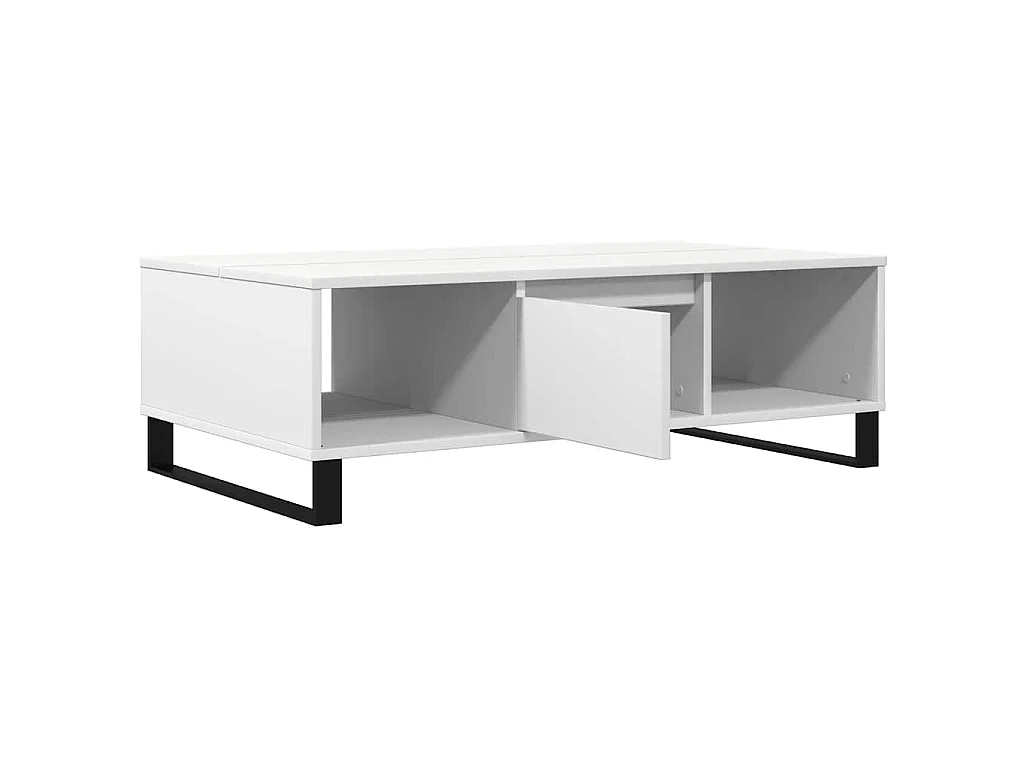 Salontafel 104x60x35 cm bewerkt hout wit