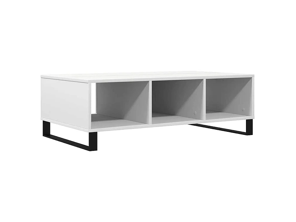 Salontafel 104x60x35 cm bewerkt hout wit