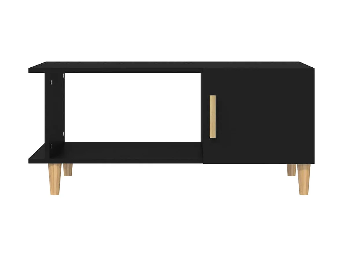 Mesa de centro 90x50x40 cm madeira processada preto