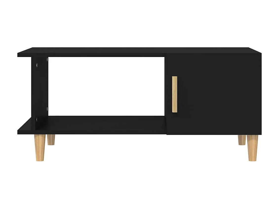Mesa de centro 90x50x40 cm madeira processada preto