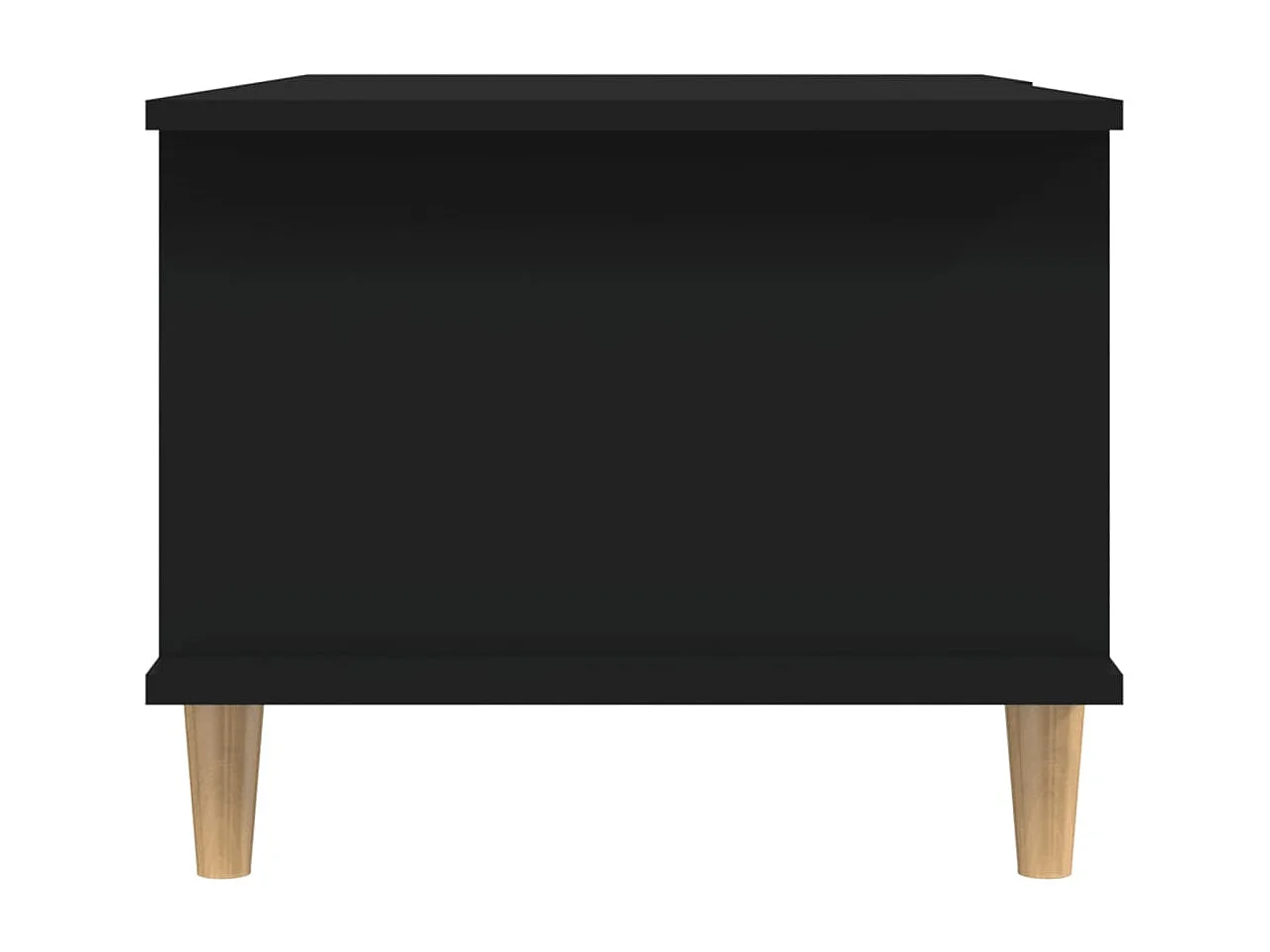 Mesa de centro 90x50x40 cm madeira processada preto