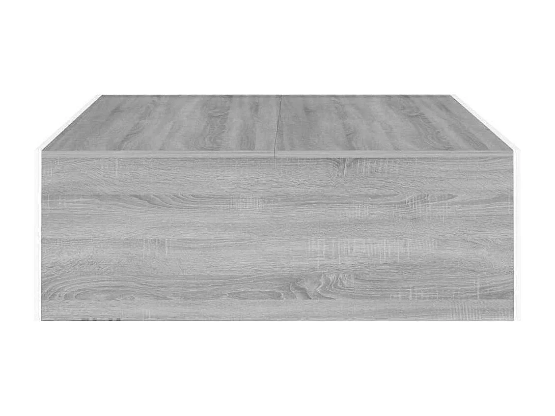 Mesa de centro madera de ingeniería gris Sonoma 100x100x35 cm