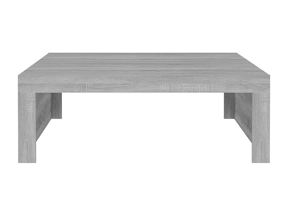 Salontafel 100x100x35 cm bewerkt hout grijs sonoma eikenkleurig
