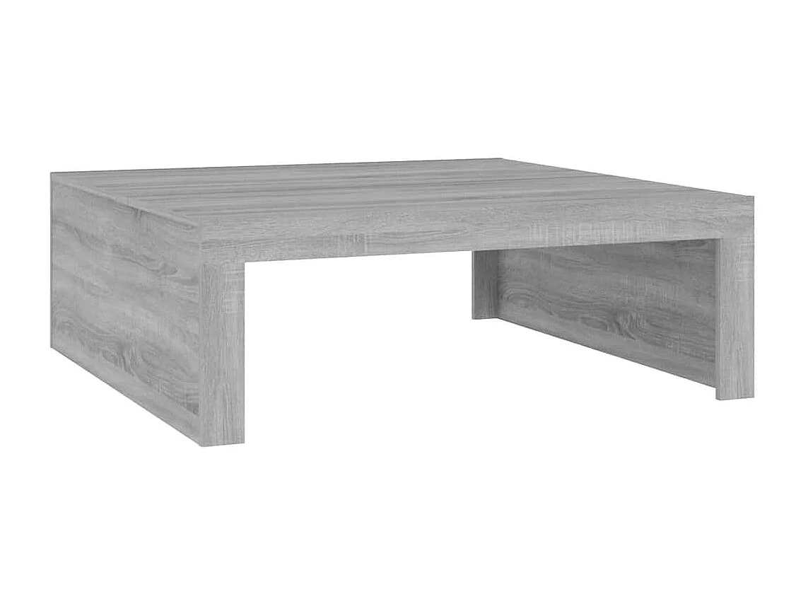 Table basse Sonoma gris 100x100x35 cm Bois d'ingénierie