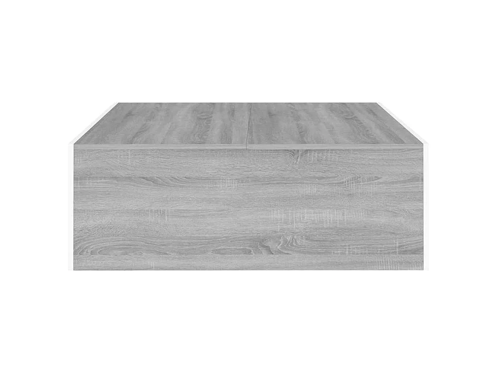 Table basse Sonoma gris 100x100x35 cm Bois d'ingénierie