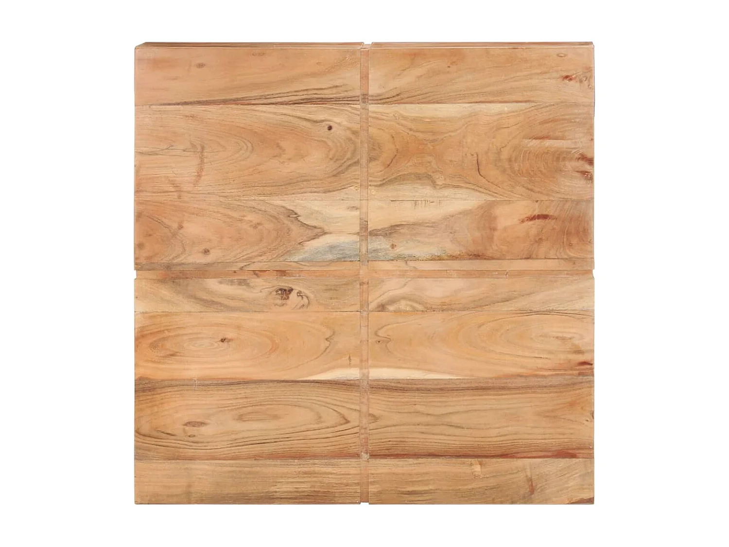 Couchtisch 80x80x28 cm Massivholz Akazie