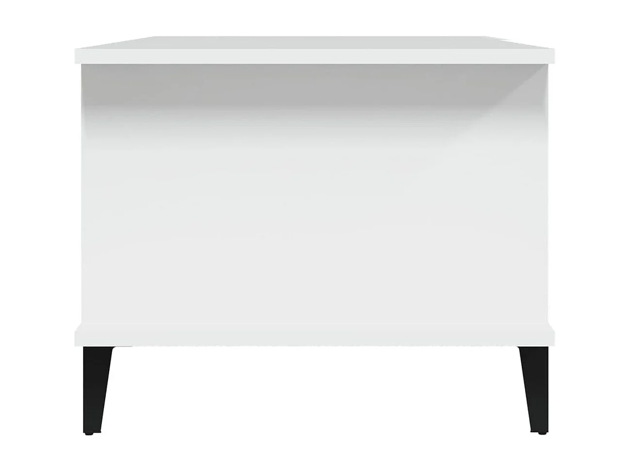 Table basse Blanc 90x50x40 cm Bois d'ingénierie