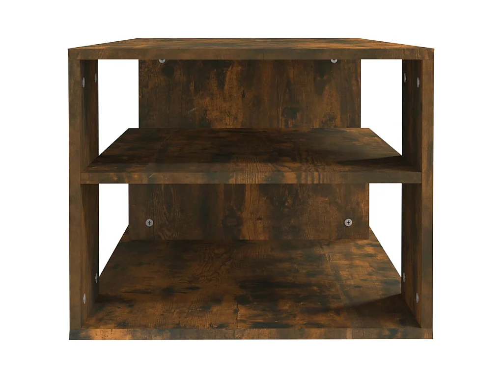 Salontafel 100x50x40 cm bewerkt hout gerookt eikenkleurig