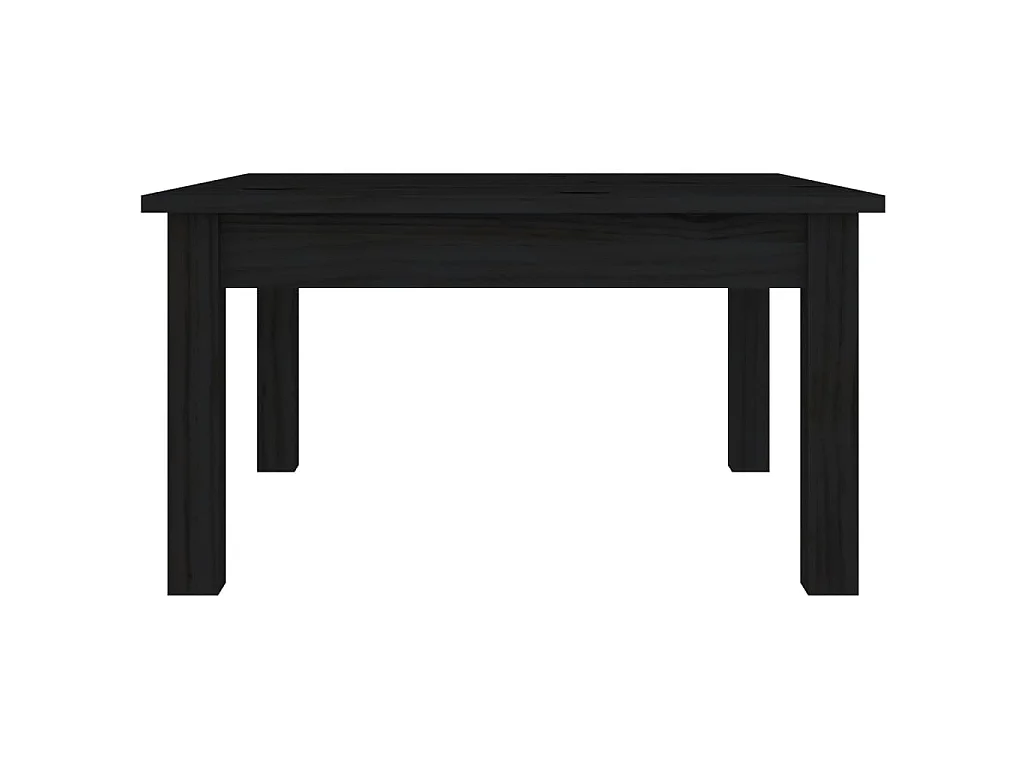 Mesa de centro de madera maciza de pino negro 55x55x30 cm