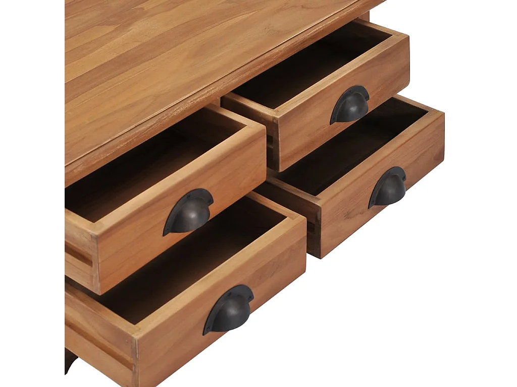 Salontafel 68x68x30 cm massief teakhout