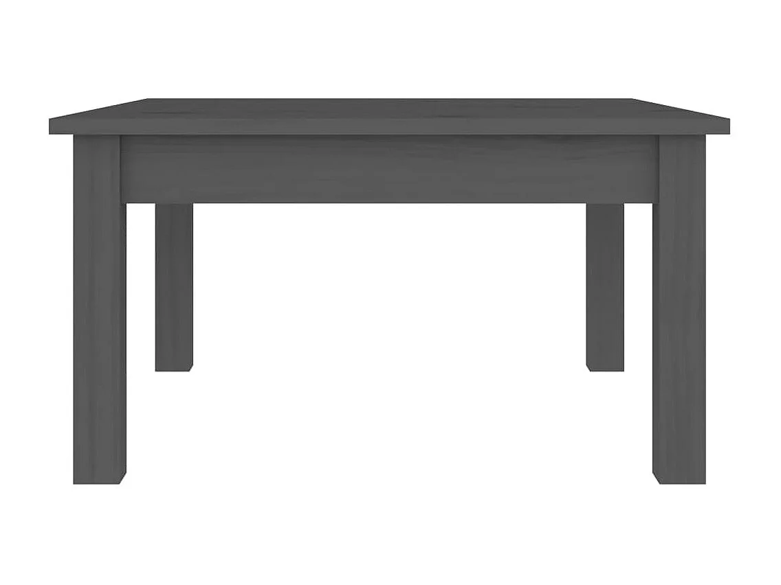 Salontafel 55x55x30 cm massief grenenhout grijs