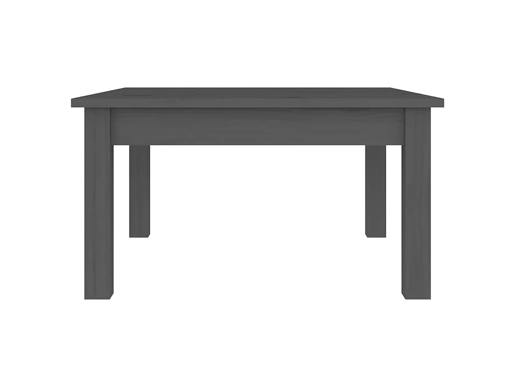 Salontafel 55x55x30 cm massief grenenhout grijs