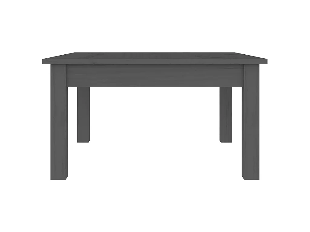 Table basse Gris 55x55x30 cm Bois massif de pin