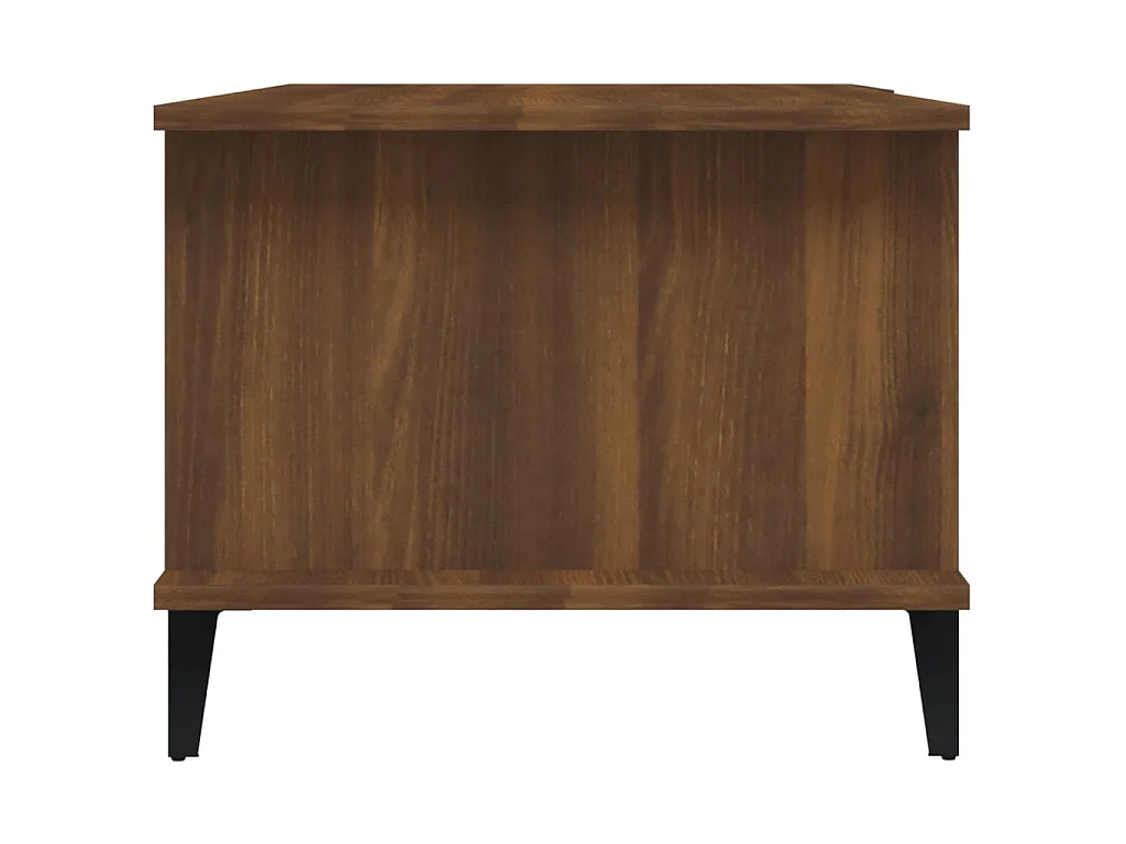 Mesa centro 90x50x40 cm derivados de madeira carvalho castanho