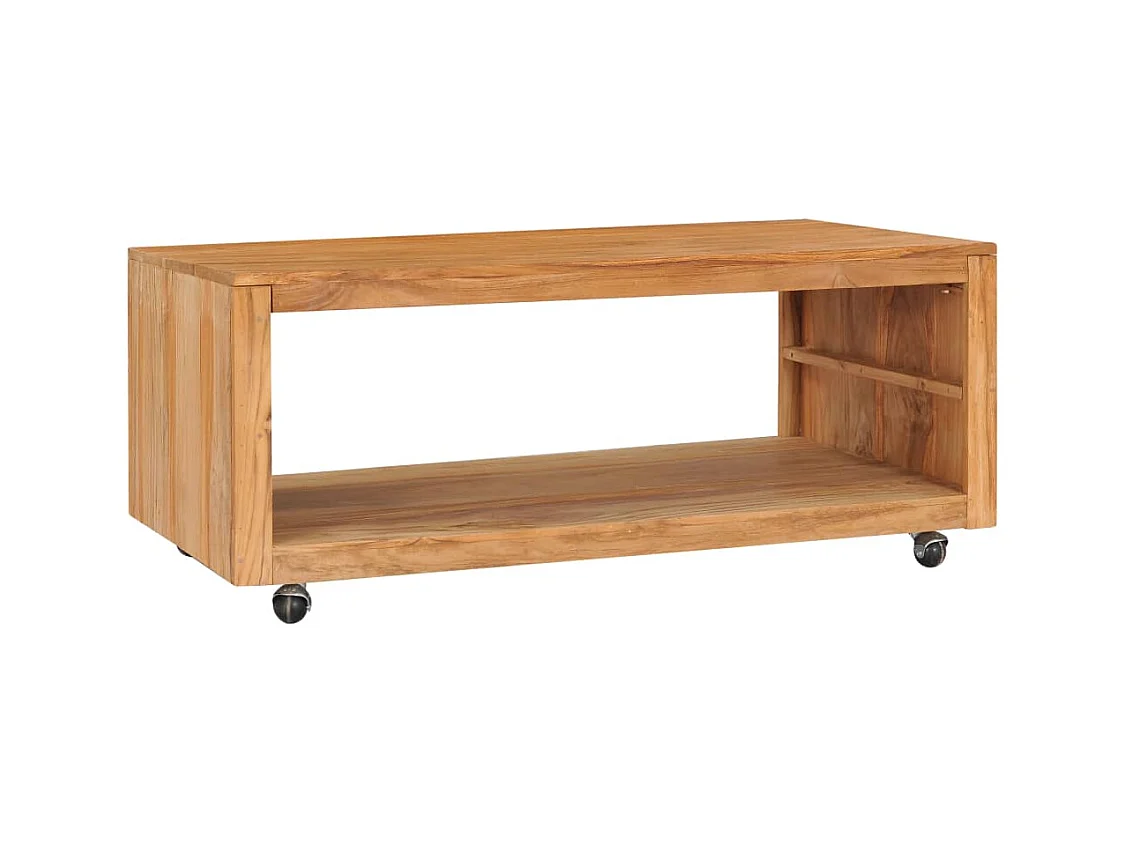 Couchtisch 110x60x40 cm Massivholz Teak