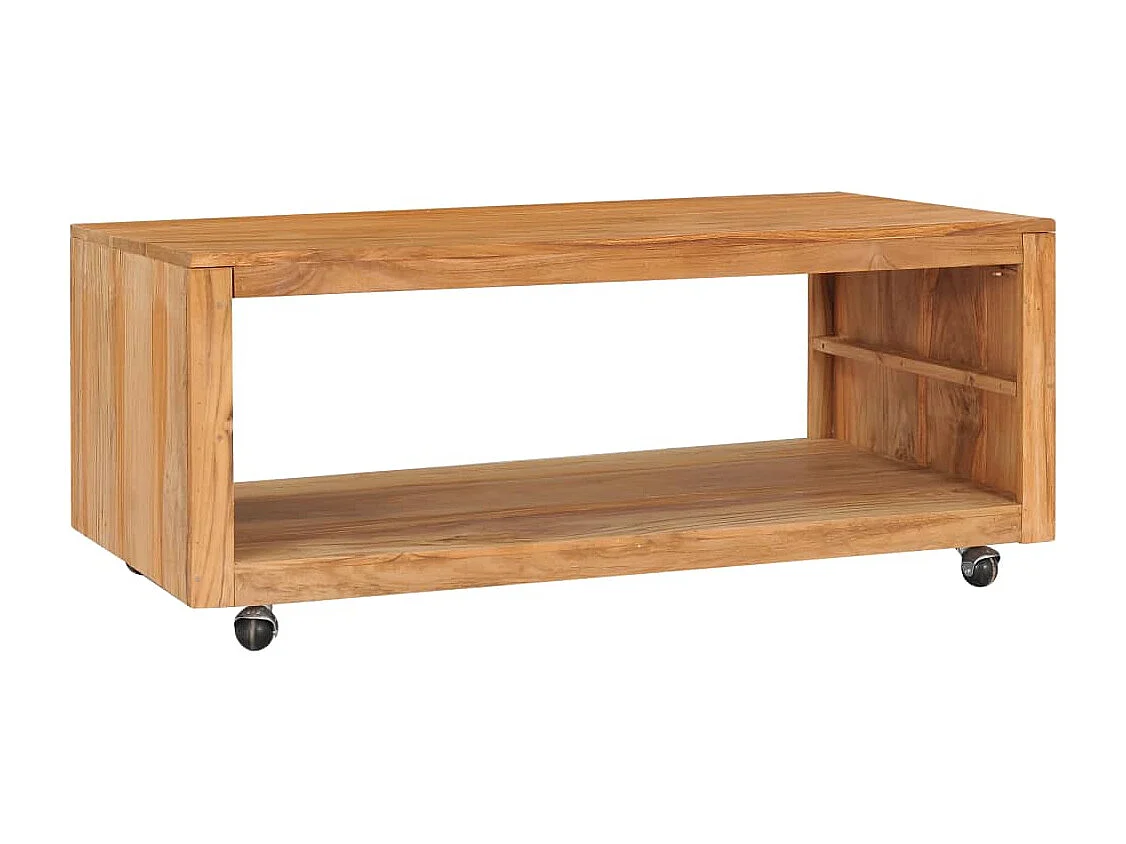 Table basse 110x60x40 cm bois de teck massif