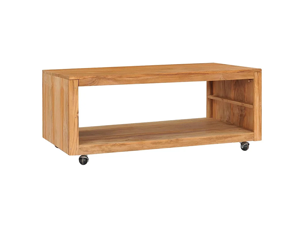 Couchtisch 110x60x40 cm Massivholz Teak