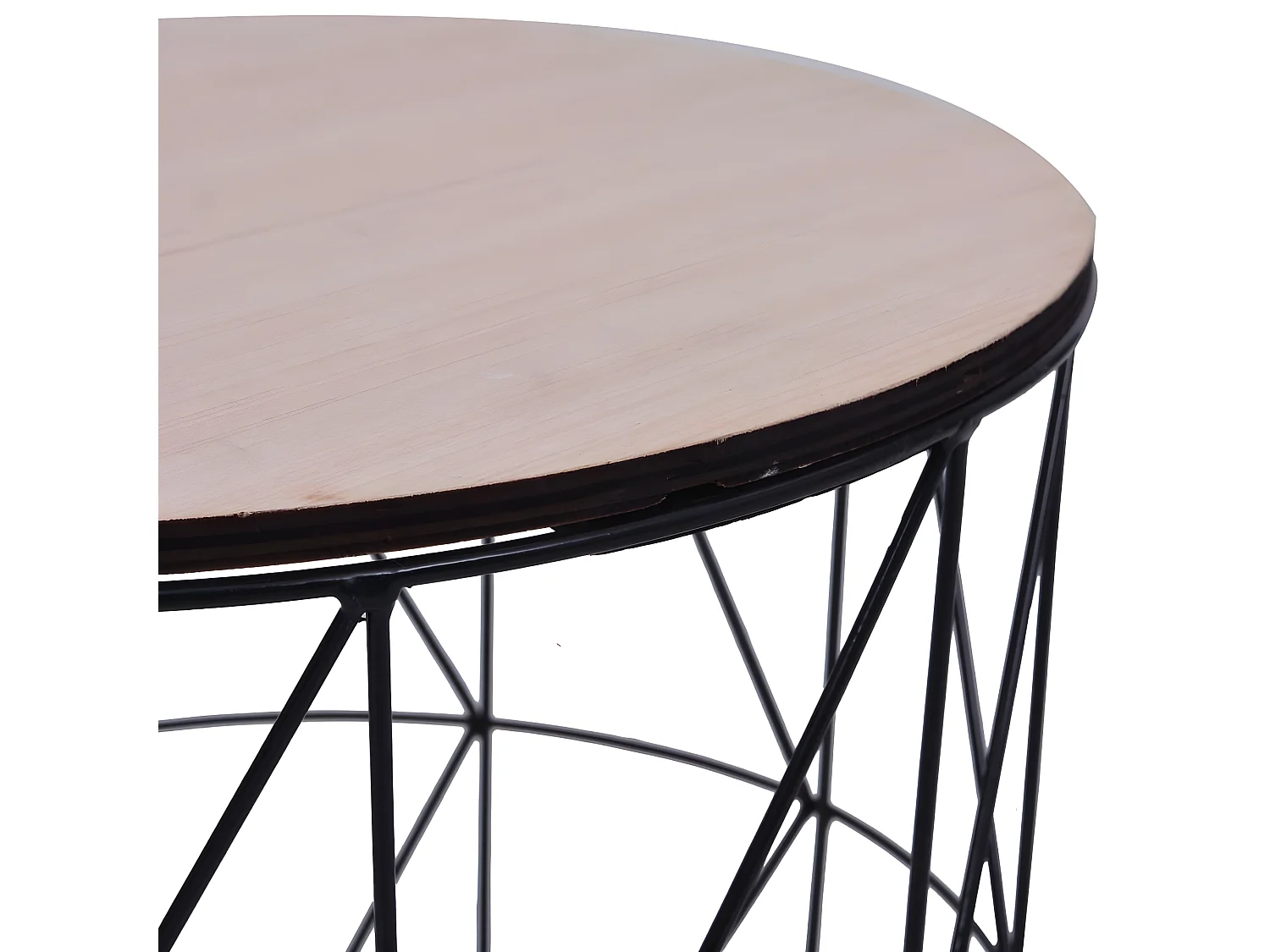 Table basse 3 pcs Noir