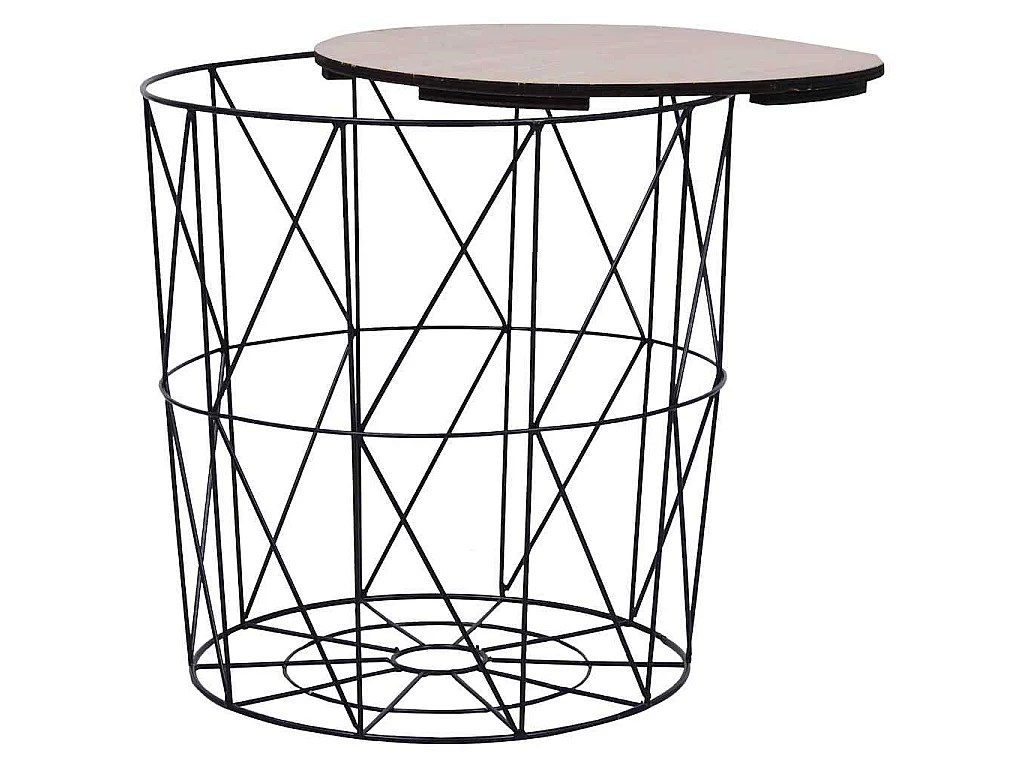 Table basse 3 pcs Noir
