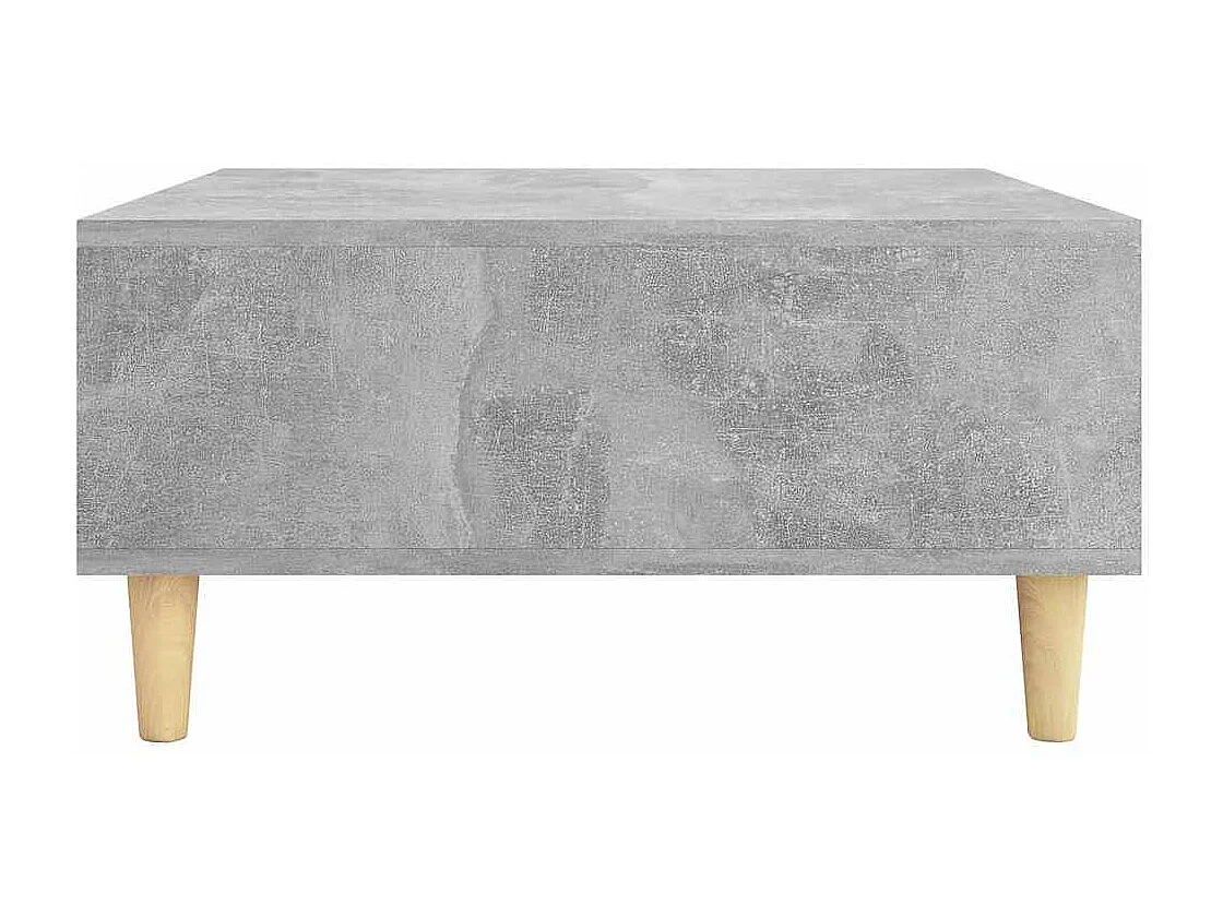 Mesa de centro 60x60x30 cm derivados de madeira cinza cimento