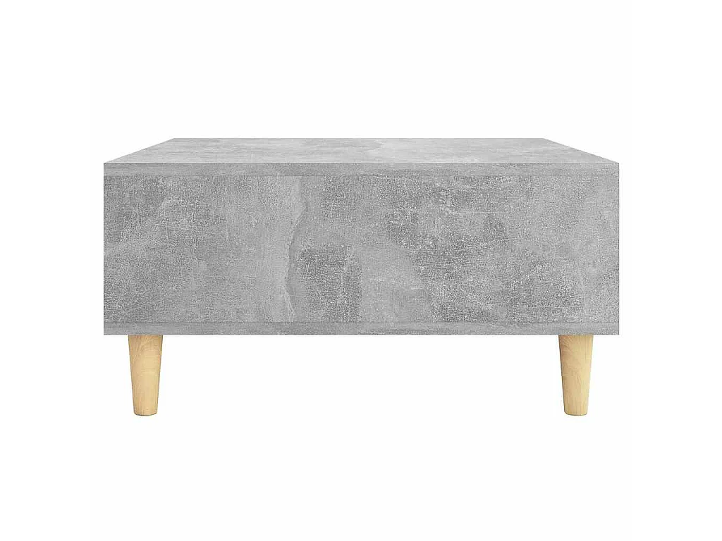 Salontafel 60x60x30 cm bewerkt hout betongrijs