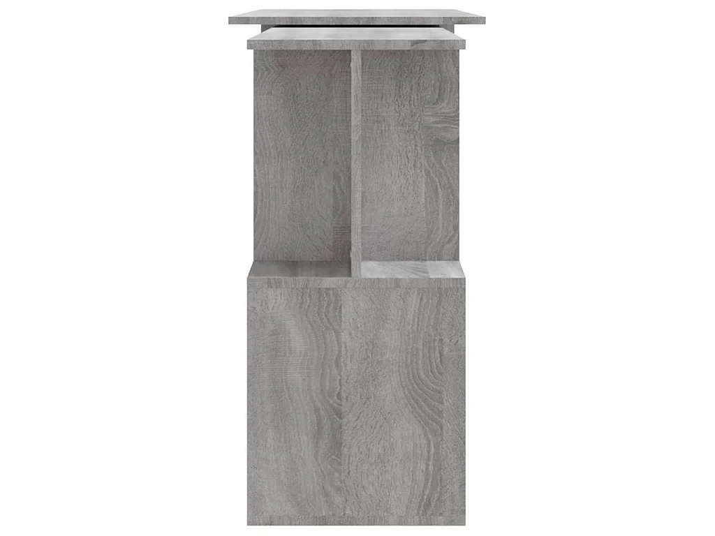 Bureau d'angle Sonoma gris 200x50x76 cm Bois d'ingénierie