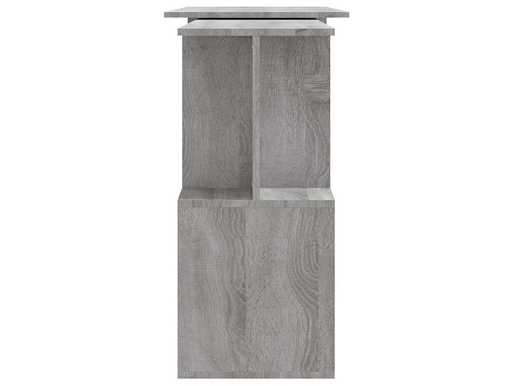 Hoekbureau 200x50x76 cm bewerkt hout grijs sonoma eiken