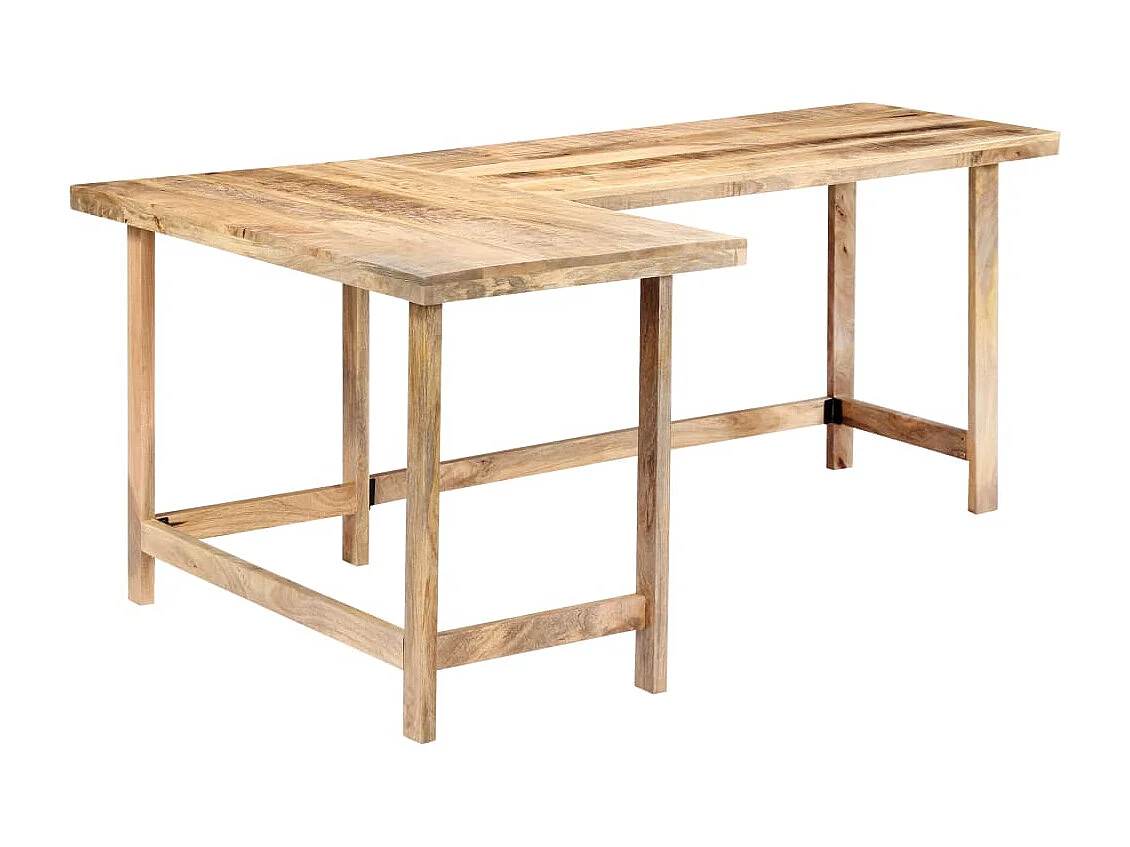 Bureau 180x120x76 cm massief mangohout