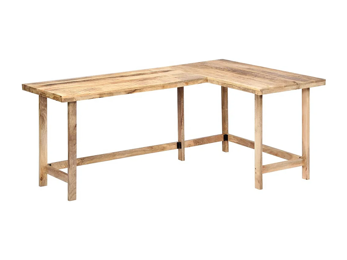 Bureau 180x120x76 cm Bois de manguier massif