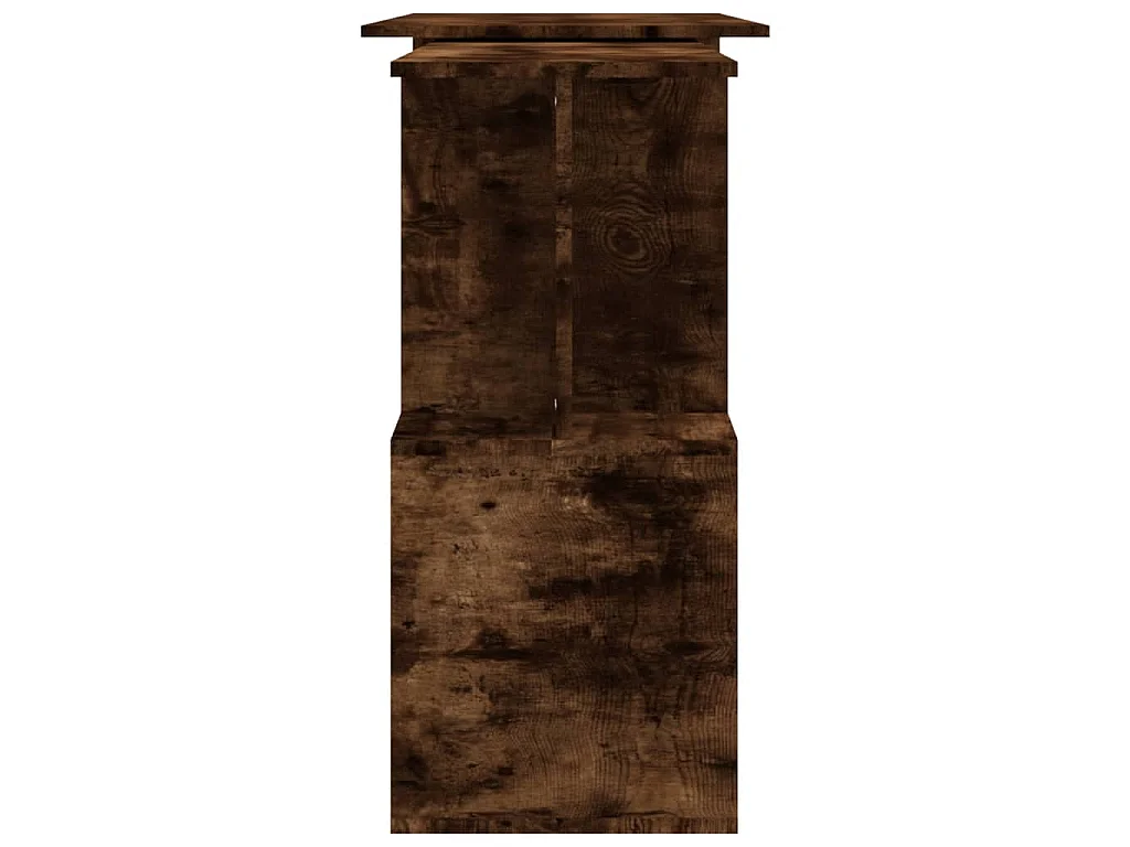 Bureau d'angle Chêne fumé 200x50x76 cm Bois d'ingénierie