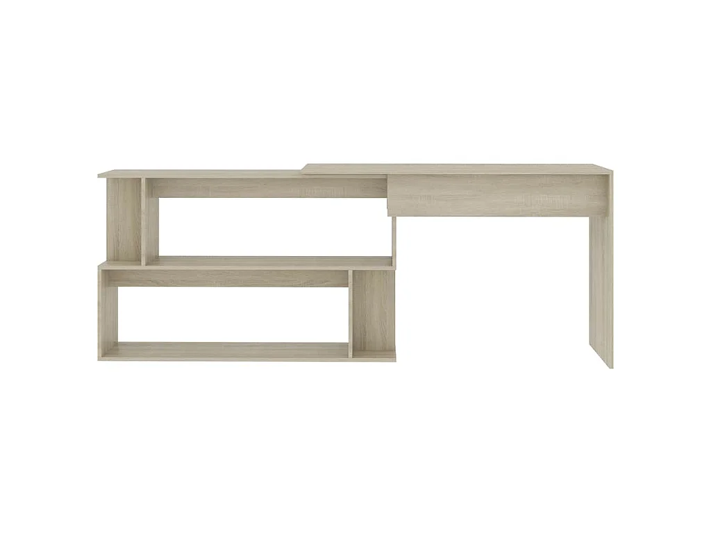 Bureau d'angle Chêne sonoma 200x50x76 cm Bois d’ingénierie