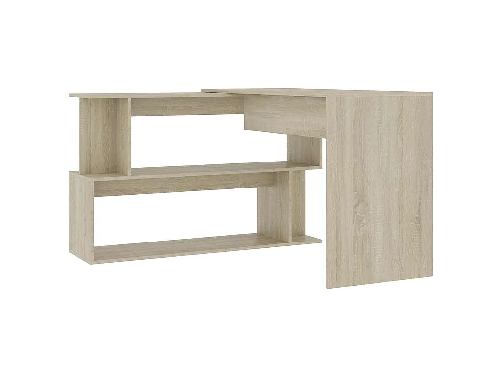Bureau d'angle Chêne sonoma 200x50x76 cm Bois d’ingénierie