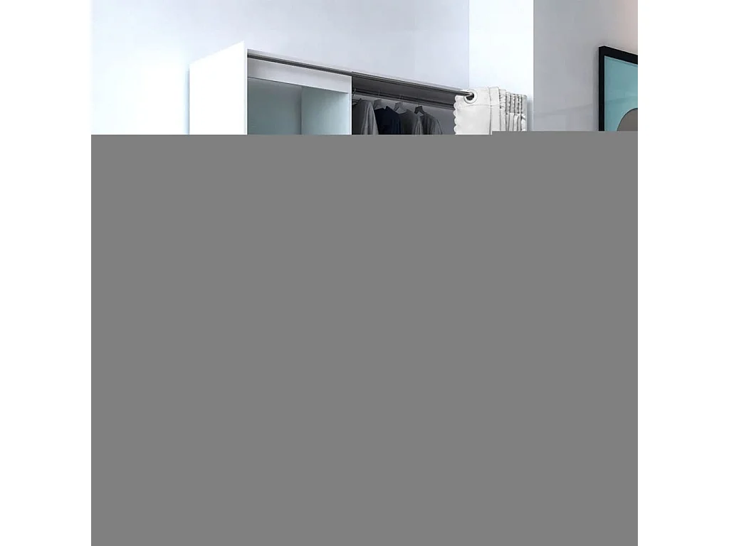 Bureau d'angle 4 étagères blanc