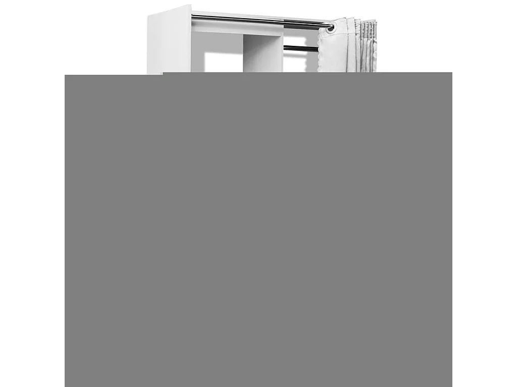 Bureau d'angle 4 étagères blanc