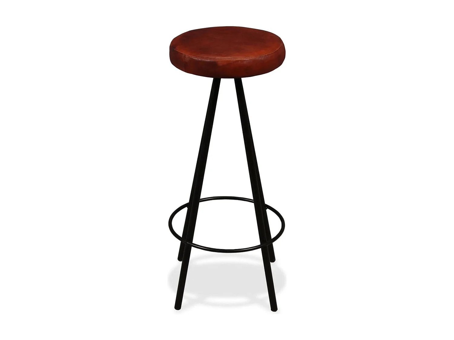 Tabourets de bar lot de 2 cuir véritable