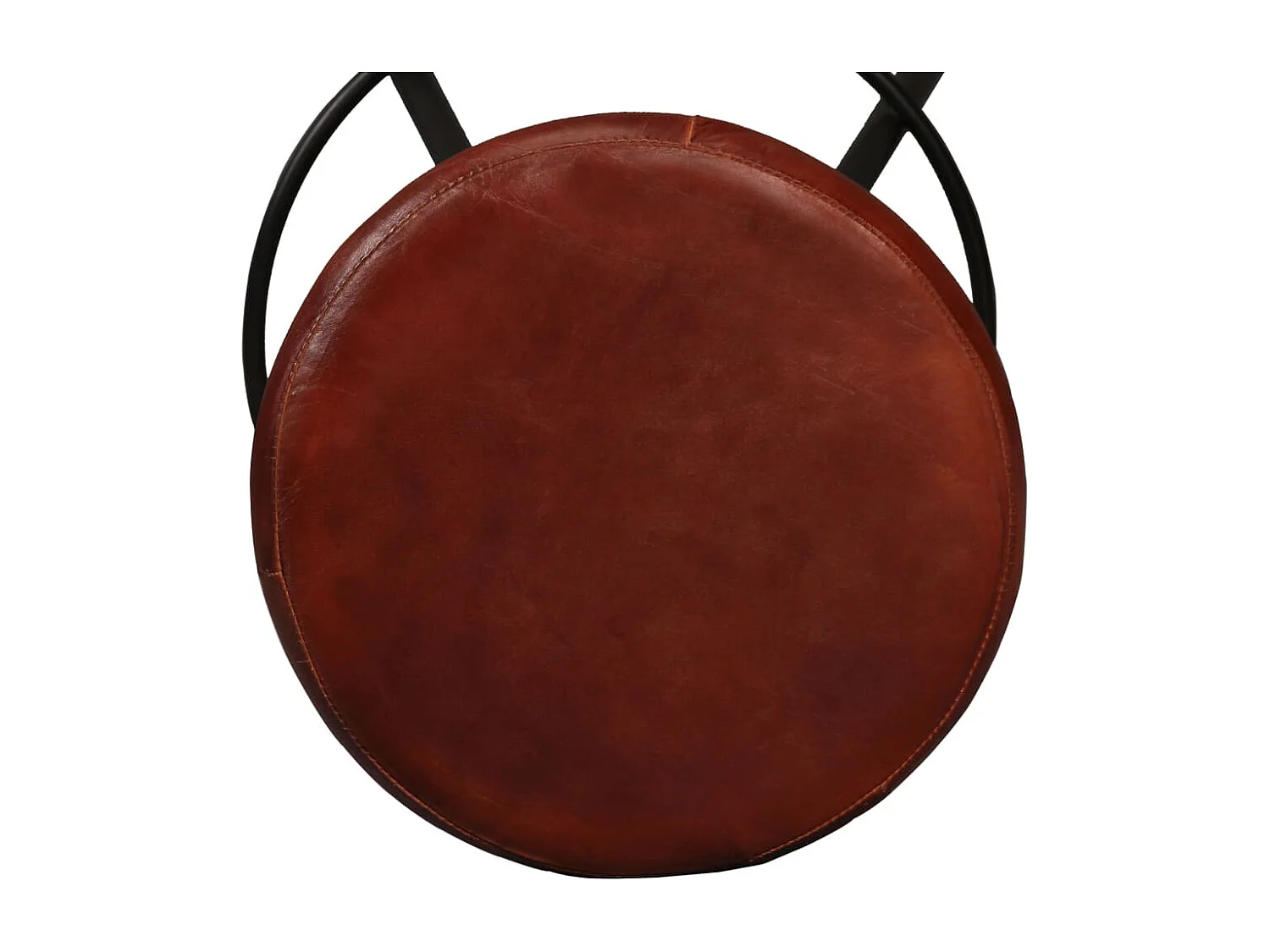 Tabourets de bar lot de 2 cuir véritable