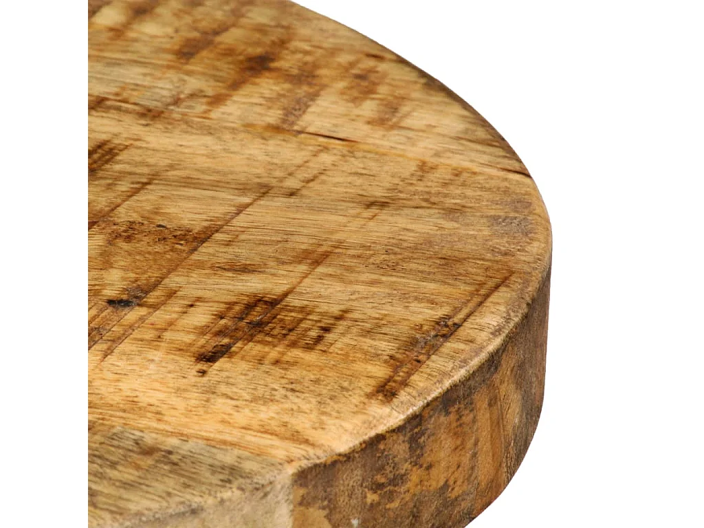 Sgabelli da Bar 2 pz in Legno Massello di Mango