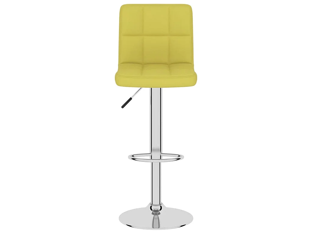 Tabourets de bar lot de 2 vert tissu