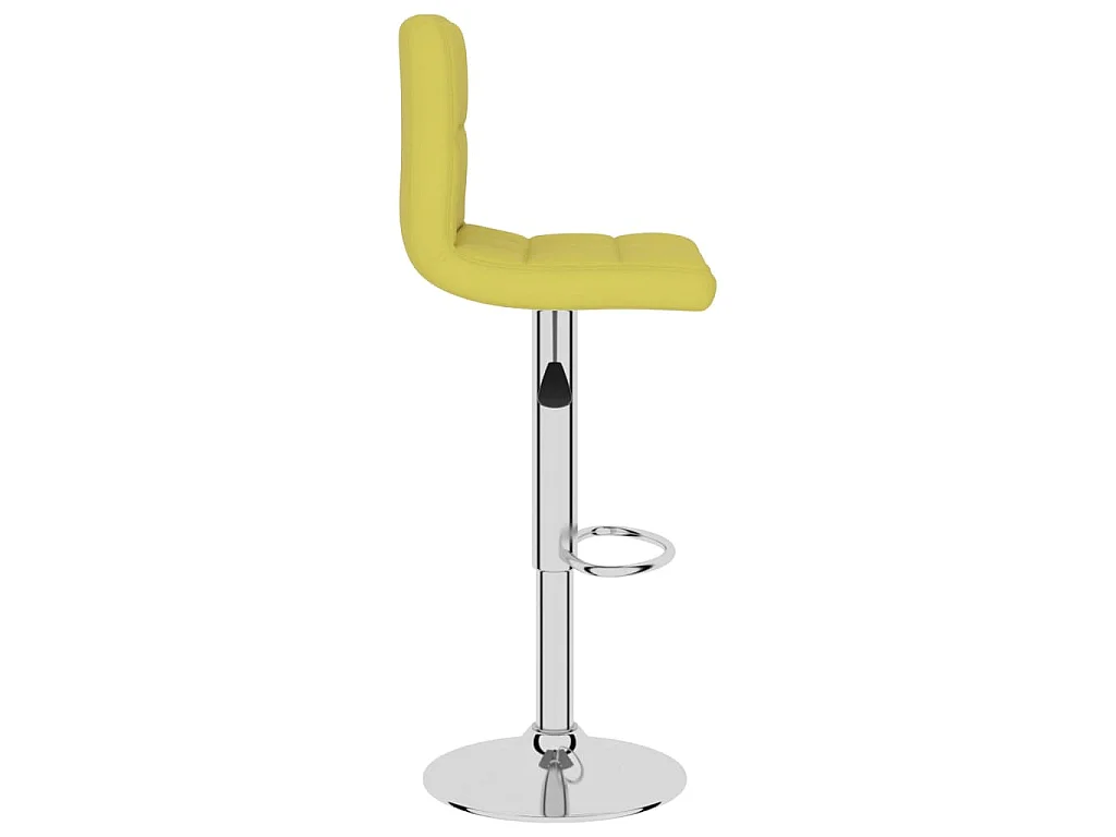 Tabourets de bar lot de 2 vert tissu